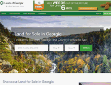 Tablet Screenshot of landsofgeorgia.com